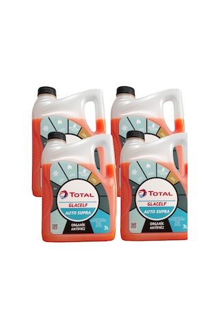 Total Glacelf Auto Supra Organik Konsantre Antifriz 3LT (4 ADET)