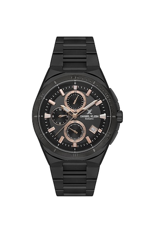 Daniel Klein Dk.1.13838-4 Exclusive Fonksiyonlar Aktif Çelik Kaplama Siyah Erkek Kol Saati