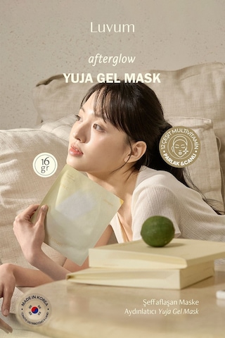 Luvum Şeffaflaşan Kore Maske Yuja Aydınlatıcı Calming Repair Yuja Gel Mask16 ML