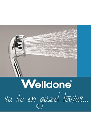 Welldone Prestij 5 Fonksiyonlu Duş Başlığı Krom