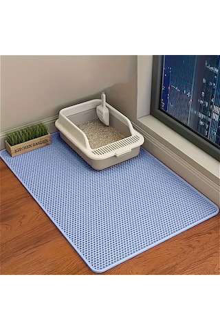 Honeybeeshop Su Geçirmez Büyük Boy Xxl 29 53x45 28 İnç Anti Kaygan Çift Katman Eva Kedi Kumu Matı 6 Renk Seçeneği