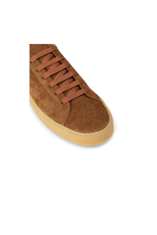 Deery Erkek Hakiki Süet Taba Renk Sneaker - 02018mtbac03