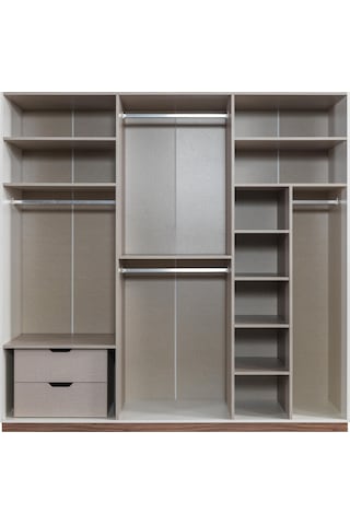 Modern Efsane 6 Kapaklı Elbise Dolabı Gardrop 221cm