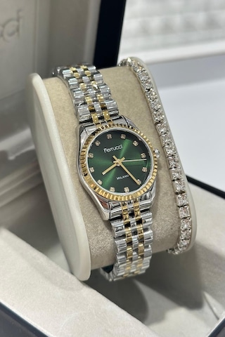 Çelik Kordon Su Geçirmez Garantili Kadın Kol Saati Gold 85159064