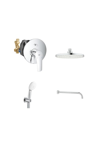 Grohe Eurosmart Gagasız Ankastre Banyo Seti - 33305003set Gri