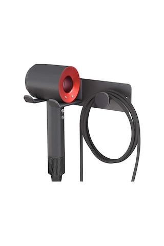 Lichen Duvara Monte Saç Kurutma Makinesi Tutacağı, Paslanmaz Siyah