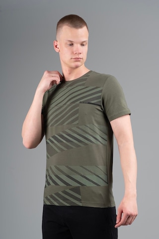 Maraton Regular Erkek Bisiklet Yaka Açık Haki- T-shirt Açık Haki-