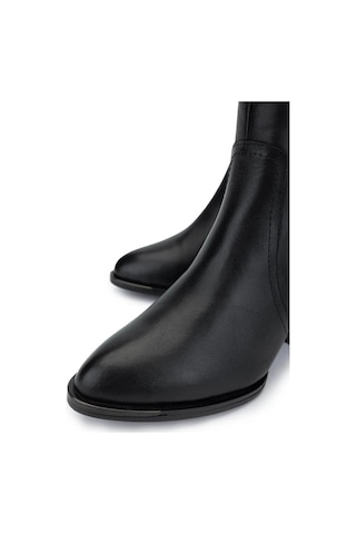 Venüs 2405427 Topuklu Kadın Deri Çizme Siyah