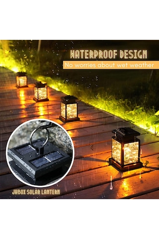 Gajeena Güneş Enerjili Cam Kavanozlı Mavi Işık, Bahçe/patio İçin Ip65 Su Geçirmez Bakır Tel Led, 8-10 Saat Süre, 2 Adet Hediye Kutusu Seti