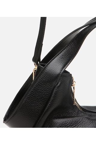 Hotiç Kadın Deri Siyah Çapraz Askılı Çanta 03cah309430a100 Siyah