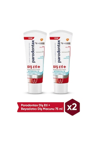 Parodontax Diş Eti+ Beyazlatıcı Diş Macunu 2 x 75 ML