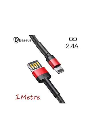Baseus Cafule Special Edition Apple iPhone Uyumlu 2.4A 1M Hızlı Şarj Halat Us