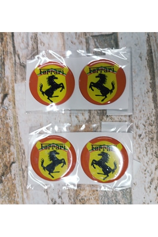 Ferrari Sticker Slikonlu 4x Yeni Model V1