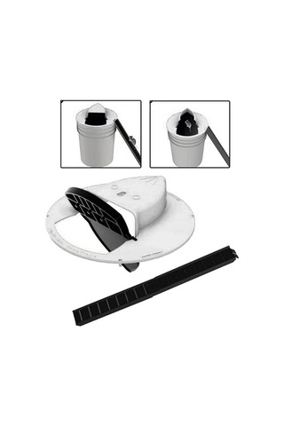 Createtech Homyl Plastik Fare Kapanı Kova Kapağı Sıçan Avcısı Beyaz Merdiven Model