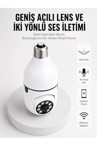 Mey İthalat Akıllı Güvenlik Kamerası Full Hd Görüntü Ve Gece Görüş Özellikli Yeni Nesil
