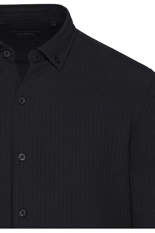 Hatemoğlu Siyah Comfort Fit Düğmeli Yaka Uzun Kollu Casual Gömlek 4111999
