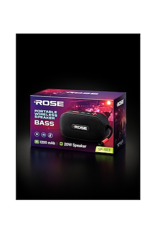 Rose Sp-503 Taşınabilir Bluetooth Hoparlör