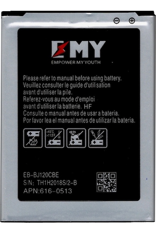 Samsung Galaxy J1 2016 J120 Uyumlu Emy Batarya