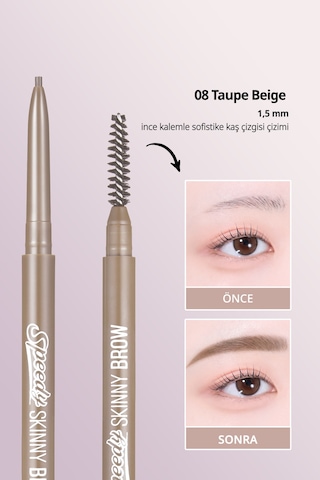 Peripera Speedy Skinny Brow 8 Taupe Beige