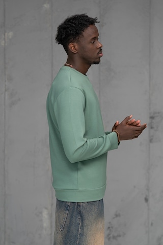 Fbı Slimfit Modal Kumaş Baharlık Sıfır Yaka Likralı Sweatshirt Mint