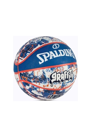 Spalding Blue Red Graffiti Sz7 2021 Basket Topu 84377z