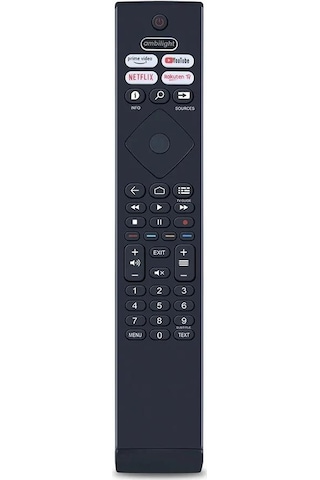 Byconners Philips 65pml9308/12 İle Uyumlu Android Tv Kumandas-mikrofonsuz