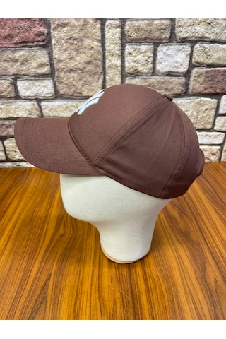 Hamze Ny New York Nakış Pamuk Unisex Beyzbol Cap Şapka Kahverengi