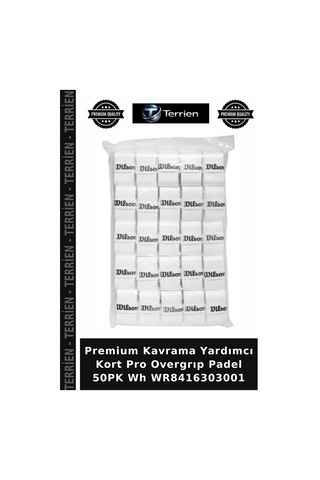 Premium Kavrama Yardımcı Kort Pro Overgrıp Padel 50pk Wh Wr8416303001 Beyaz