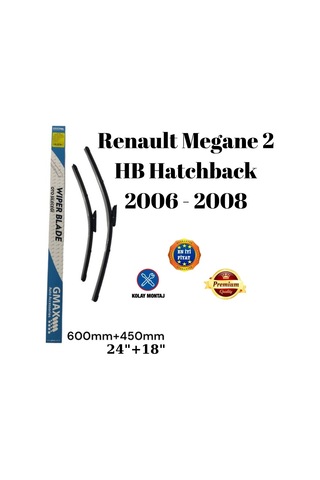 Renault Megane 2 Hb Hatchback 2006 2007 2008 Uyumlu Ön Cam Silecek Süpürgesi Seti 600+450mm