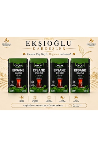 Ofçay Efsane Siyah Filiz Çay 1000 G X 4 Adet 4 Kg Ofçay Efsane Siyah Filiz Çay 1000 G X 4 Adet 4 Kg