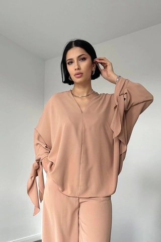 Defymoda Bej İkili Takım Bej