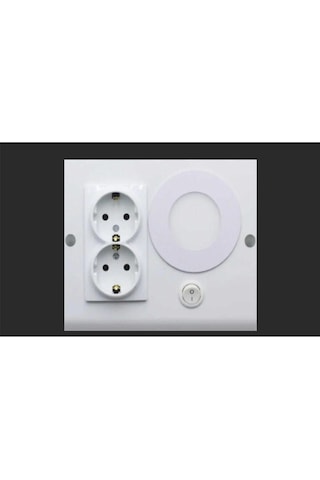 Mutfak Dolap Altı Tezgah Prizi Led Spot Beyaz İşık