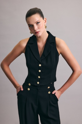 Sateen Eva Yelek - Siyah-136981 Siyah