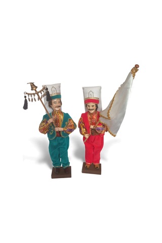 Mehter Takımı 7 Adet Kitre Bebek Mehter Bando Set 7 Adet