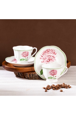 Perotti 16871-3 De Flore 2 Kişilik Porselen Kahve Fincan Takımı