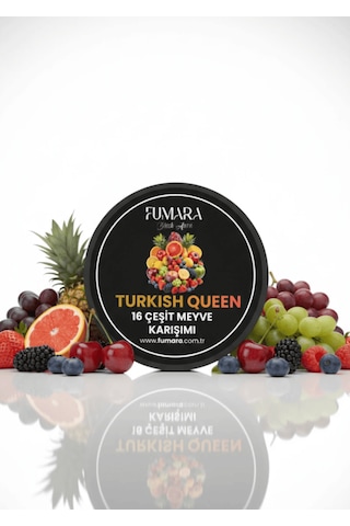Fumara Turkish Queen - 16 Çeşit Meyve Aromalı Nargile Melası 200gr. Fumara Turkish Queen - 16 Çeşit Meyve Aromalı Nargile Melası 200gr.