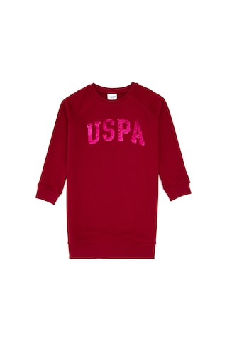 U.s. Polo Assn. Kız Çocuk Elbise Örme 50314313-vr104 Koyu Frambuaz/dark Raspberry