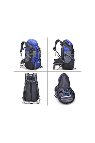 Ranyeek 50l Su Gezgin Sırt Çantası - Su Geçirmez, Erkek Ve Kadın İçin Outdoor Kamp Çantası, Pratik Katlanabilir, Fk0396, Mavi Mavi