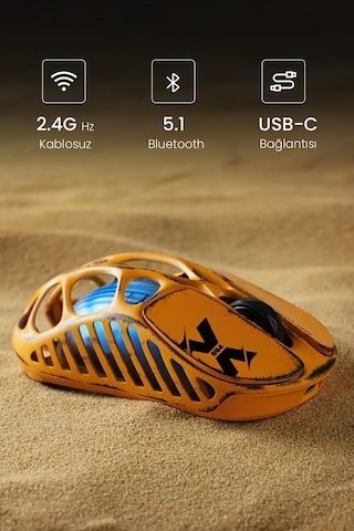 Gravastar Mercury Xpro Rgb 32k Dpı Optik Gaming Mouse+8k Dongle, Kablosuz, Magnezyum Alaşımlı, Progr Gsmercuryxpro