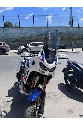 2020-24 Honda Africa Twin L2/l4 Uzun Ön Cam Füme Zeus 58cm 4mm
