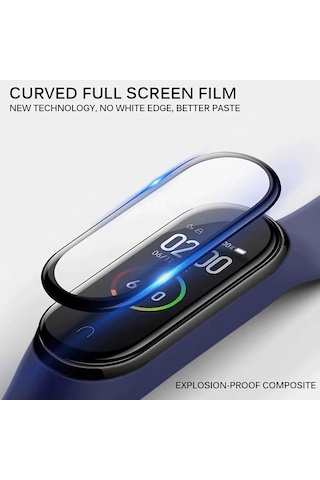Xiaomi Mi Band 5 Ekran Koruyucu Nano Esnek Cam