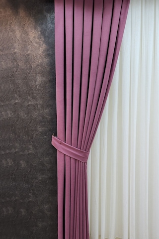 Mosso Fon Perde Düz Renk Gülkurusu