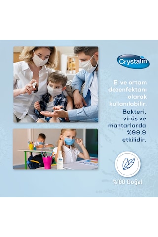 Crystalin Likit Yara Ve Deri Bakım Solüsyonu 400ml Şişe