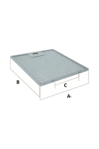 160x560mm Davlumbaz Filtresi Aspiratör Yağ Filtresi, 16x56cm