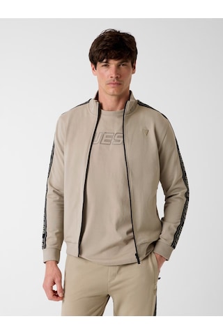 Guess Z2yq12k6zs1 New Arlo Erkek Sweatshirt Bej