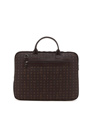 Bilik Deri Monogram Kahve Unisex Laptop & Evrak Çantası Rh09 Busi 001