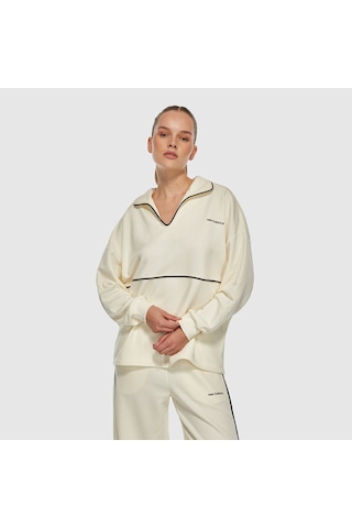 New Balance Nb Lifestyle Kadın Sweatshirt Wnc3402-sst Beyaz