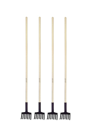 Zeytin Toplama Tırmığı 7 Dişli Ahşap Saplı 120 Cm 4 Adet