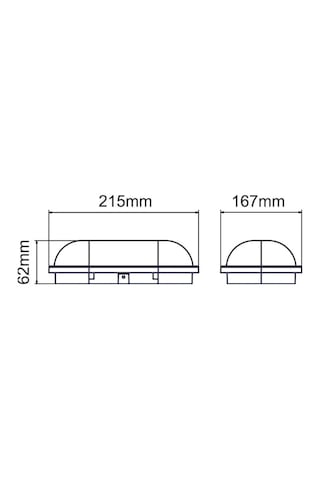 Horoz Aydos 20w Oval Glop Led Armatür Beyaz 6400k Ip65