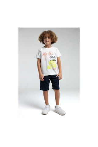 Rolypoly Erkek Çocuk Beyaz Bermuda Takım 5274-47540 Beyaz